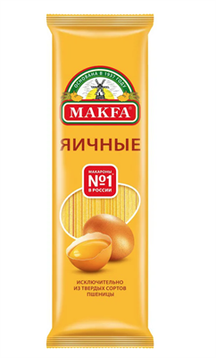 ЛАПША ДЛИННАЯ  ЯИЧНАЯ "MAKFA" А в/с 0,45x20 (76 г/я) 496-4 - фото 5222