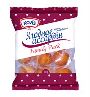 Изделия сдобные "Мини-маффины" "KOVIS" с фруктово-ягодной начинкой ягодное ассорти 470г * 6шт