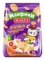 Хлопья кукурузные глаз. сахарной  глазурью "MAKFA" 0,210х12 М 2